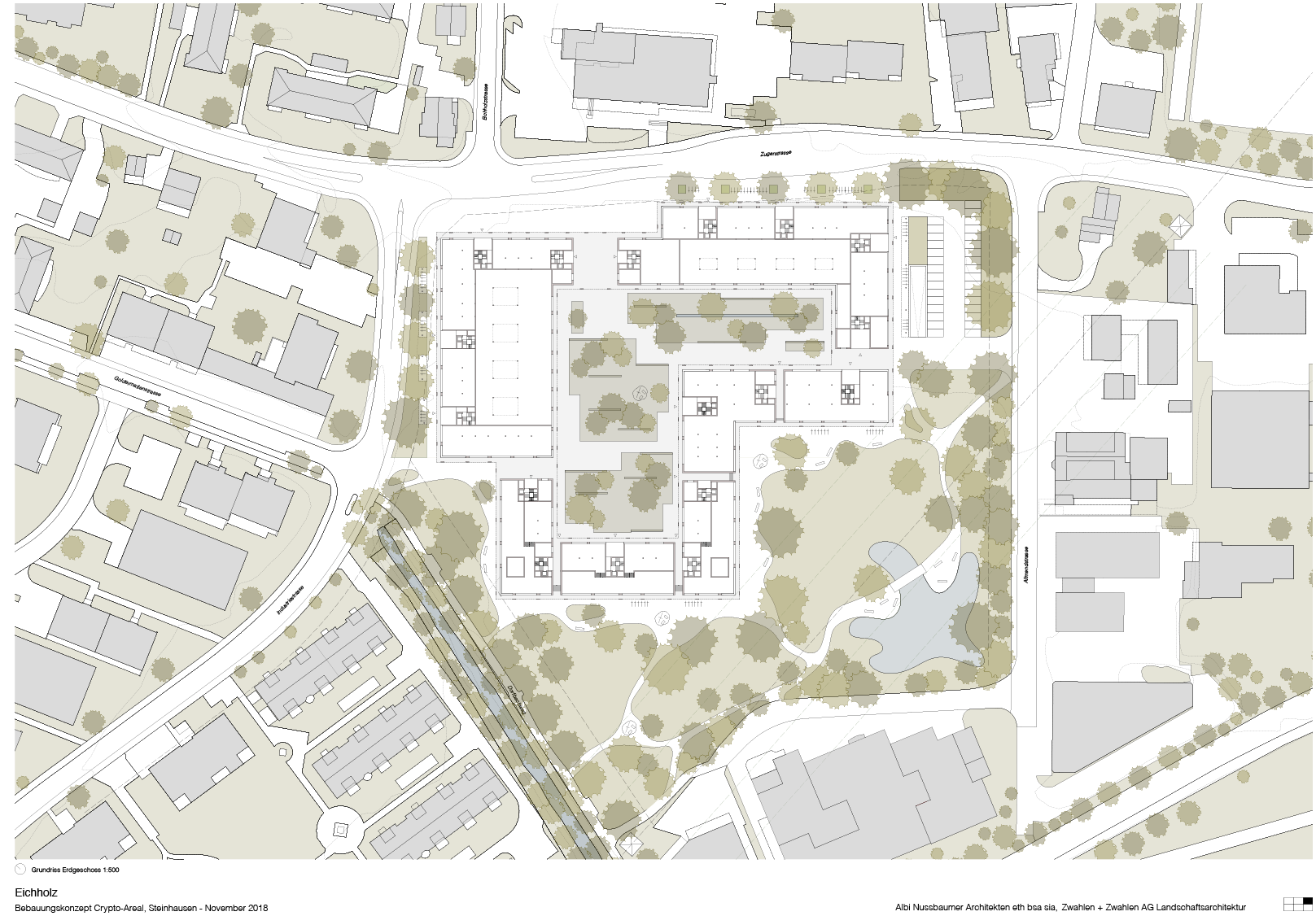 2018 WB Arealentwicklung Crypto, Steinhausen - Albi Nussbaumer Architekten